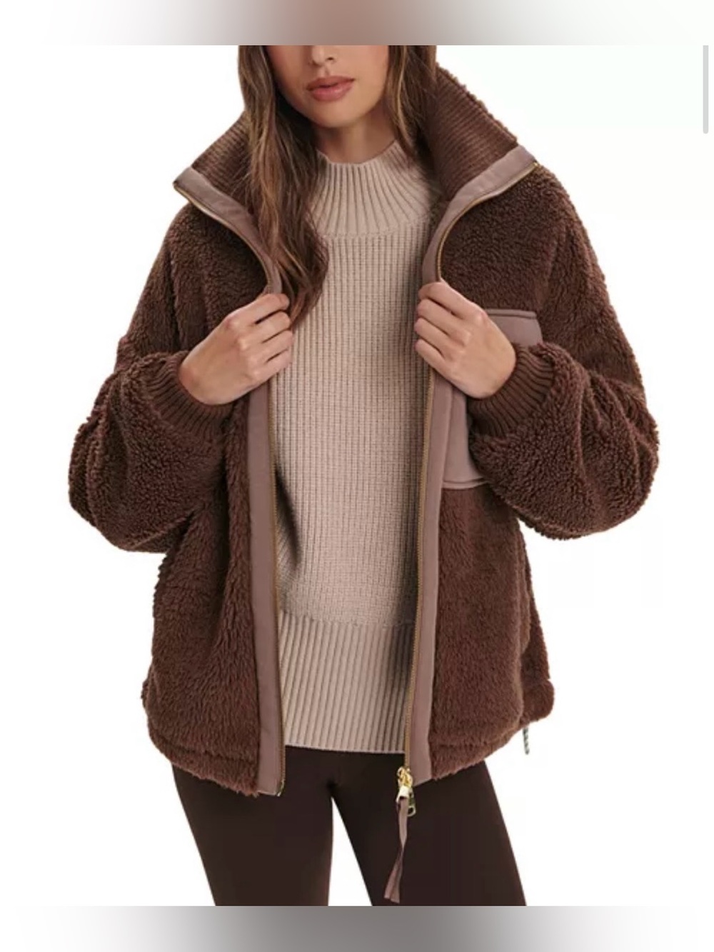 Sale!▪️NWT Varley Lowell Sherpa Fleece Jacket-L - Picture 4 of 11